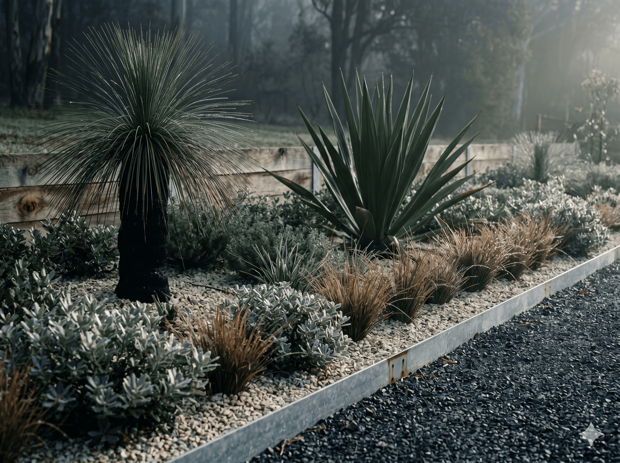 Australian native planting bed — Cockatoo